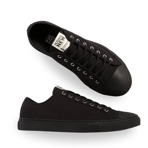 Nothing New Men's Sneaker Low Top Jet Black, 12