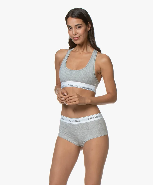 Calvin Klein Modern Cotton Bralette - Grey