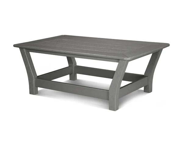 POLYWOOD Harbour Slat Coffee Table Slate Grey - 44" x 16.75" x 27"