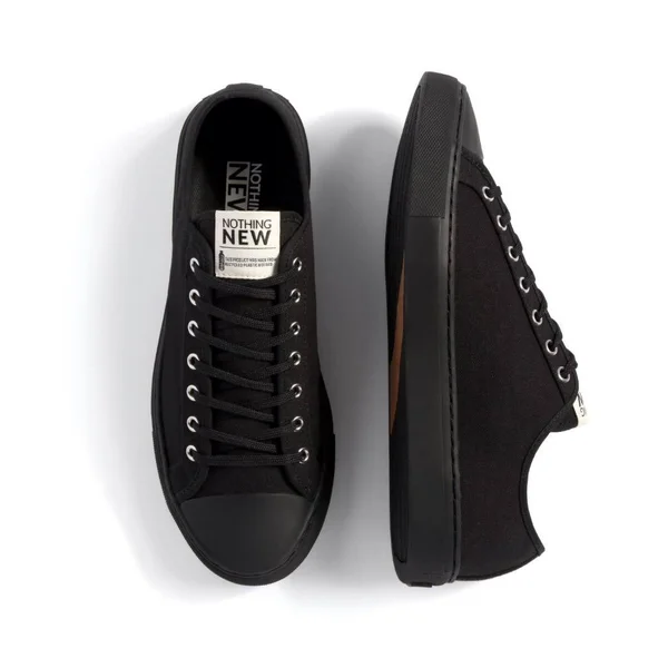 Nothing New Men's Sneaker Low Top Jet Black, 12