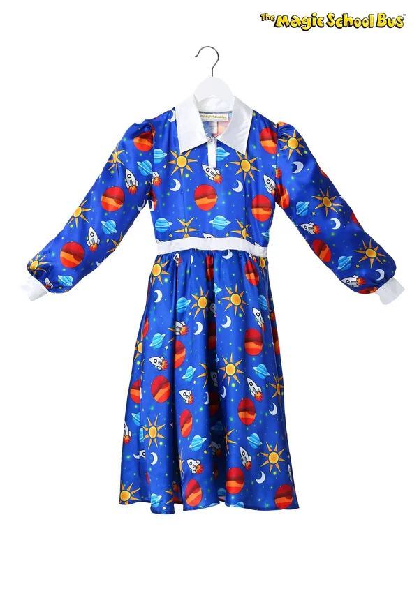 The Magic School Bus Miss Frizzle Costume - Adult, Womens, Blue, L, FUN Costumes
