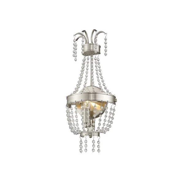Livex Lighting 51872-91 Valentina 1 Light Wall Sconce - Brushed Nickel
