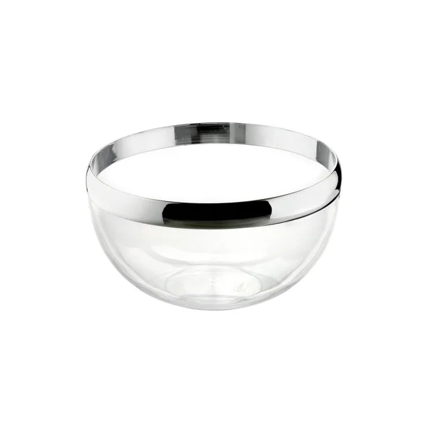 Guzzini Acrylic XL Bowl, Chrome/Clear