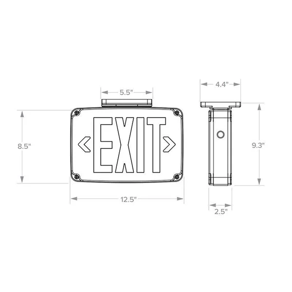 Compass LED Exit Sign by Hubbell - CEWDGE