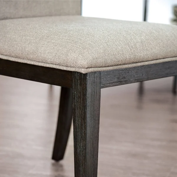 Strick & Bolton Edmonia Espresso Side Chairs (Set of 2) - Espresso/Grey