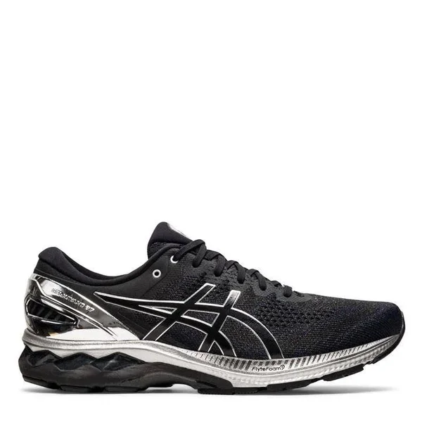 Asics Gel Kayano 27 Platinum Running Shoes Mens - Size 9, Black/Silver