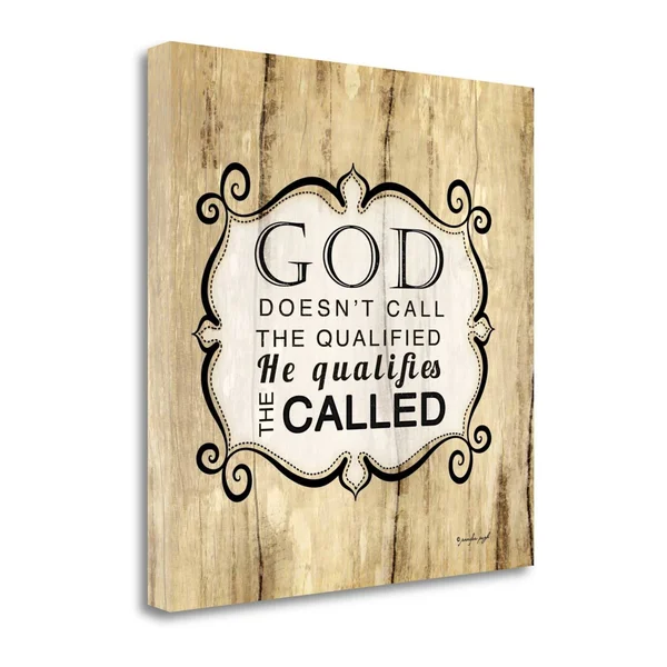 Tangletown Fine Art God qualifies The Called by Jennifer Pugh Giclee Print on Gallery Wrap Canvas, 20x22 x 20x22 - Multi