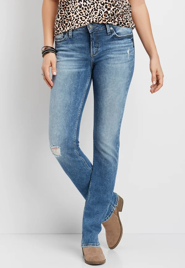 Silver Jeans Co. Elyse Straight-leg Jeans - Indigo