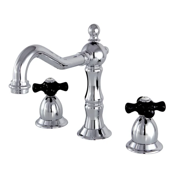 Kingston Brass KS1971PKX Widespread Lavatory Faucet, Polished Chrome