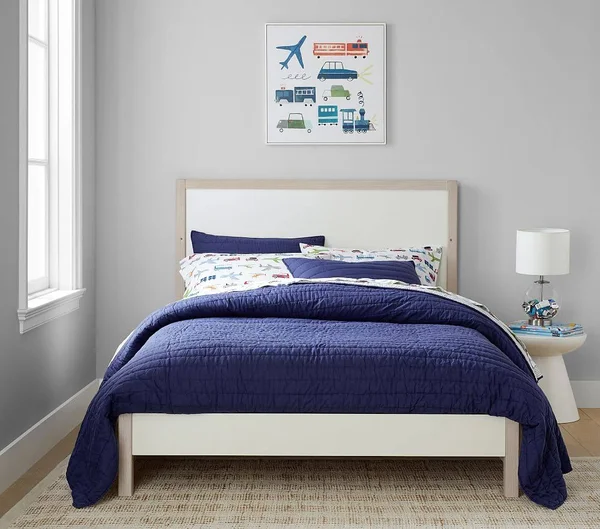 Cole Farmhouse 4-in-1 Full Bed Conversion Kit, Montauk White, UPS
