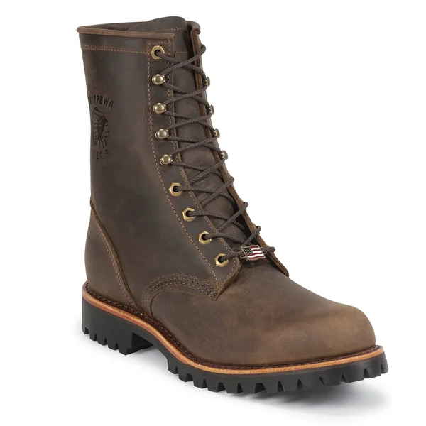 Chippewa 8x22 Chocolate Apache Lace Up Work Boot 20085