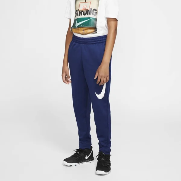 Nike Big Kids& Boys& Therma Basketball Pants - Blue, Size: XS, Polyester/Elastic