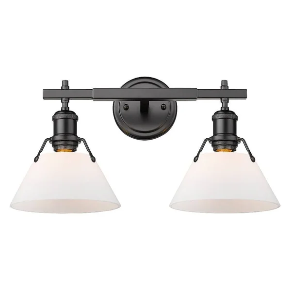 Golden Lighting 2 Light Bath Vanity Chrome
