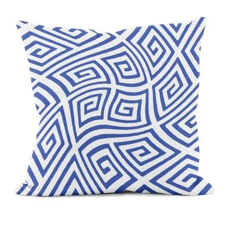 Wrought Studio Mann Throw Pillow - Blue