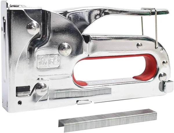 TRIXES Heavy Duty Stainless Steel Metal Staple Gun & 100 Staples Bb17