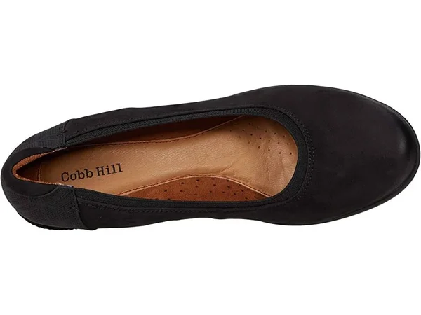 Cobb Hill Devyn Pump Women's Shoes Black Nubuck : 7 A - Narrow