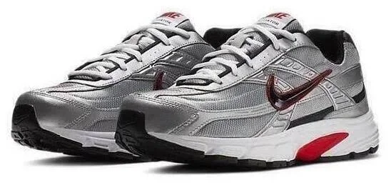Nike Initiator Metallic Silver Marathon Running Shoes/Sneakers 394055-001 (Size: US 8)