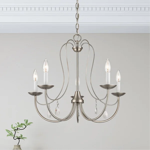 Livex Lighting 40865-05 Mirabella 5 Light Chandelier - Polished Chrome
