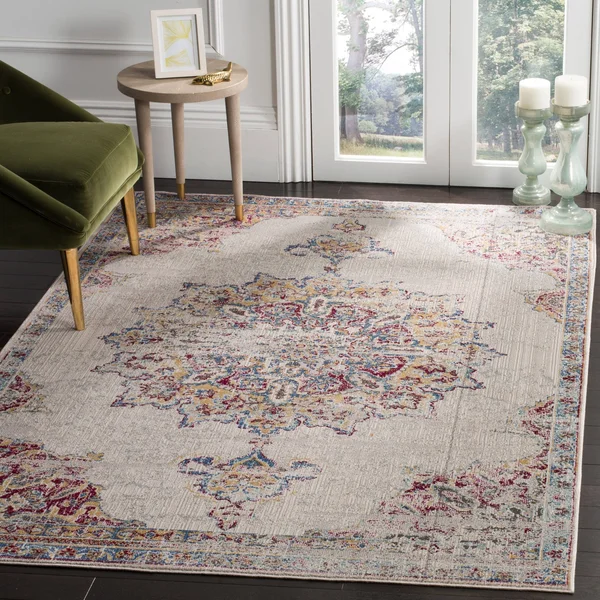 Safavieh Aria 103 Area Rug, Creme, Red, 5&1x22 x 7&6x22 Rectangle