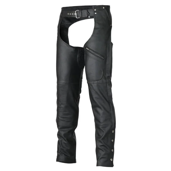 Vance Leather LC43404 Men and Women All Season Black Zipout Insulated Thermal Lined Zipper Pocket Biker Motorcycle Leather Chaps