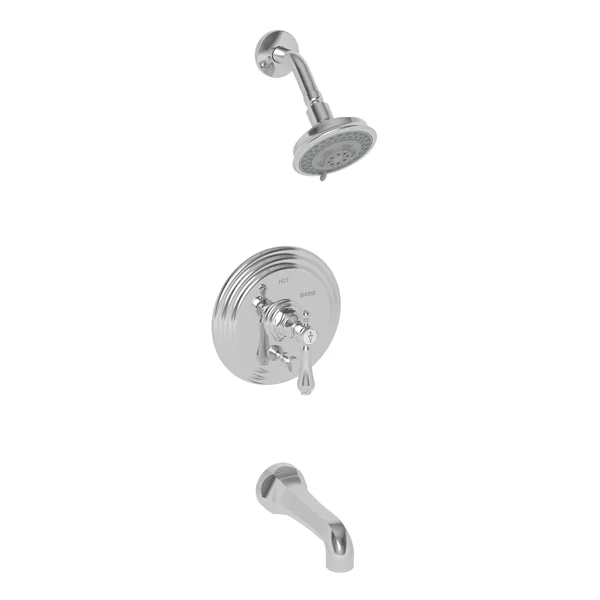 Newport Brass 3-1032BP/08W Chesterfield Balanced Pressure Tub and Shower Trim Set Weathered Copper