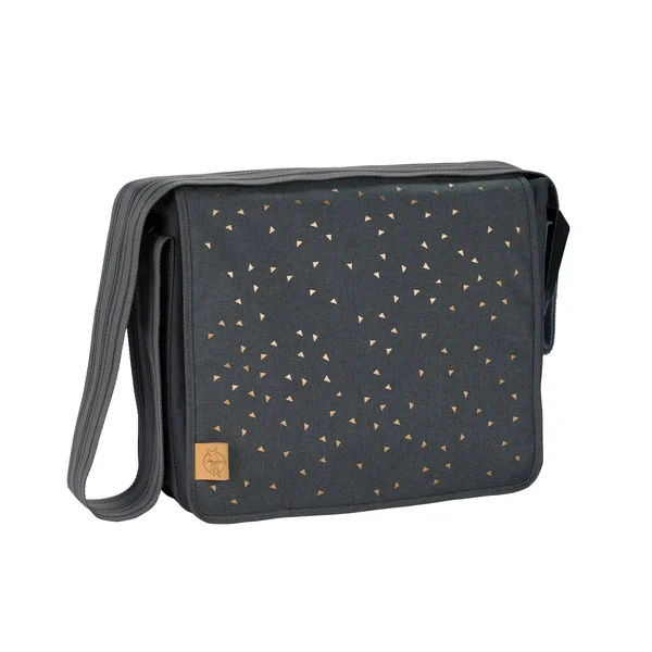 Lassig Casual Messenger Diaper Bag Triangle Dark Grey