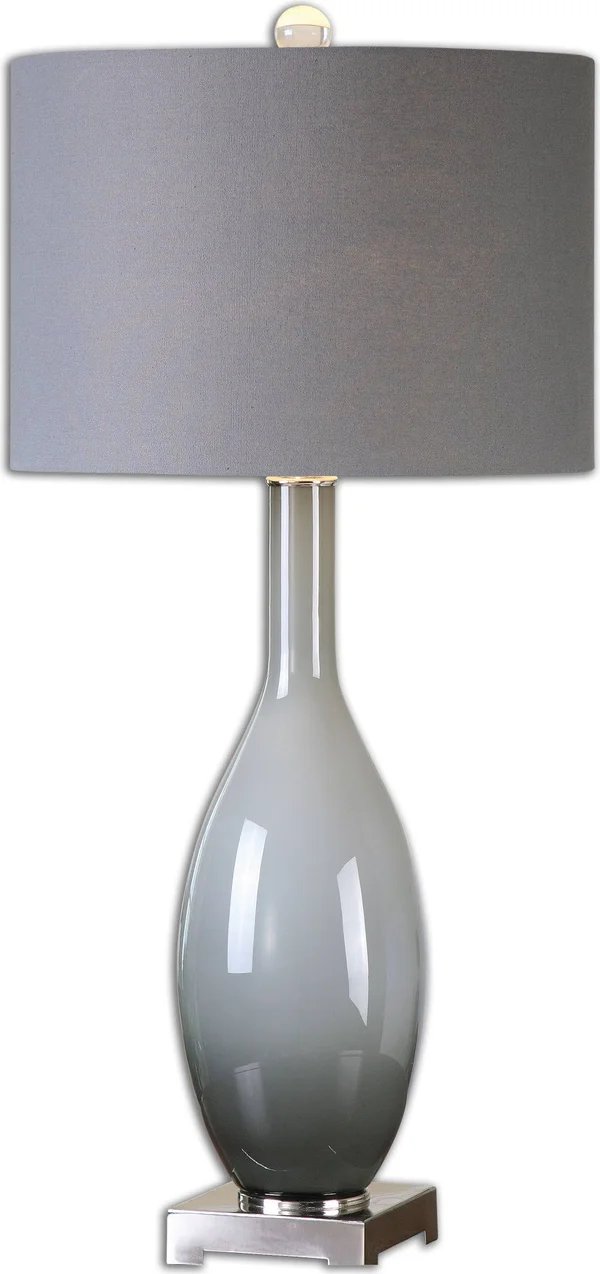 Uttermost 26180 Vallo Smoke Gray Glass Table Lamp