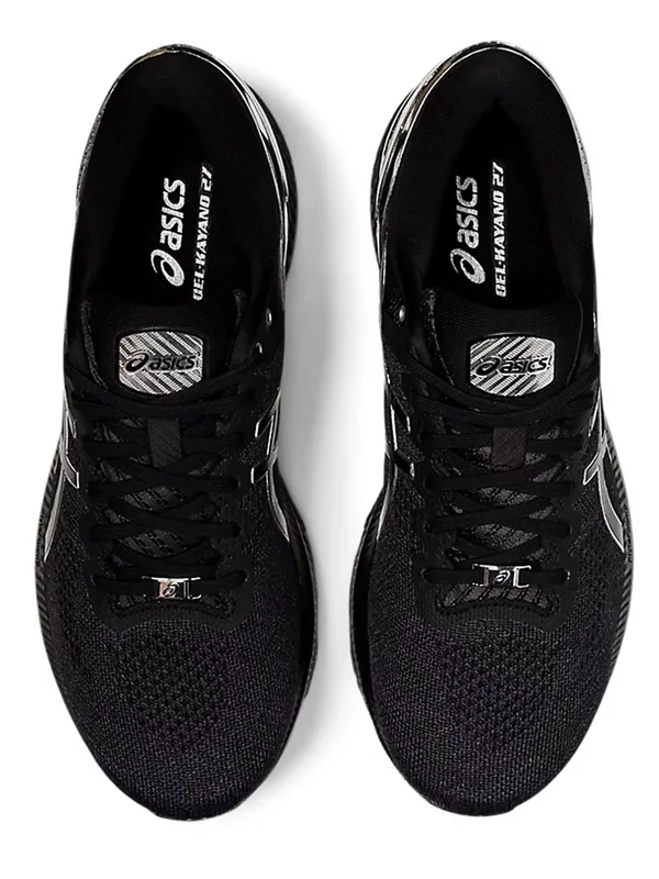 Asics Gel Kayano 27 Platinum Running Shoes Mens - Size 9, Black/Silver