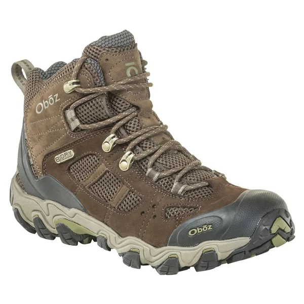 Oboz Men's Bridger Vent Mid B-Dry (10.5 Slate Brown/Mayfly Green)