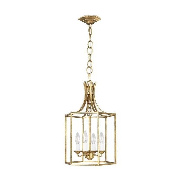 Generation Lighting - AC1014DBL - Four Light Pendant - Bantry House - Dutch Blue