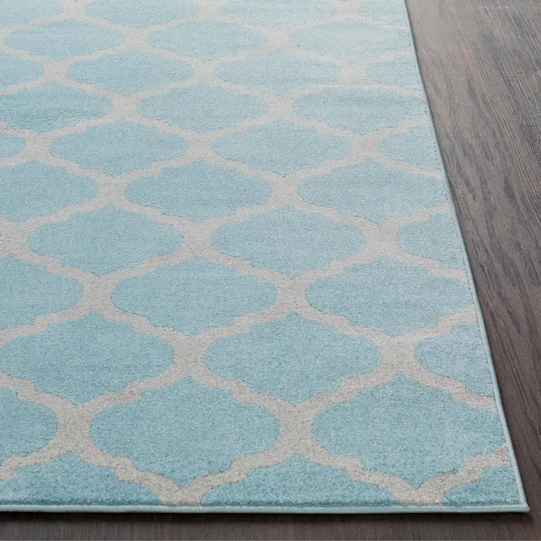 Uster Modern Geometric Area Rug - 9&3 x 12&6 (Blue)