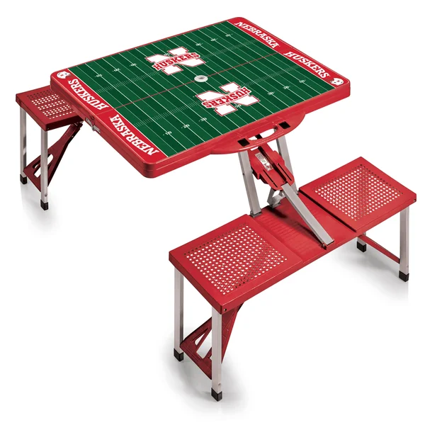 Nebraska Cornhuskers Folding Picnic Table Sport Red