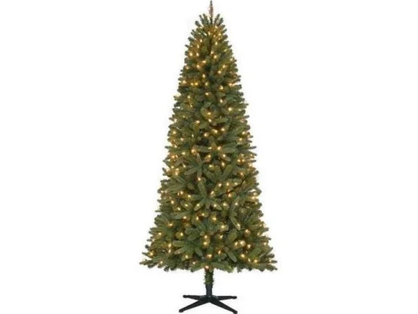 Vickerman X167731 3& Silver Tree LED200 WmWht Flat Base