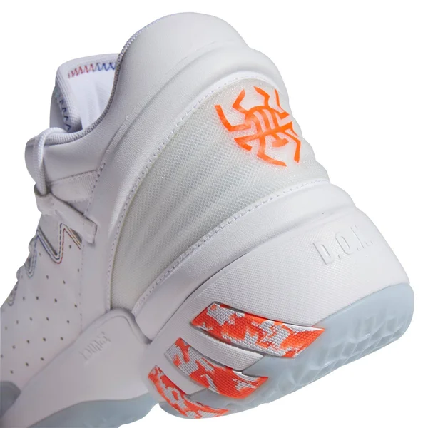 Adidas D.O.N. Issue #2 - Mens Basketball Shoes - White/Cream White/Scarlet - Size 8.5