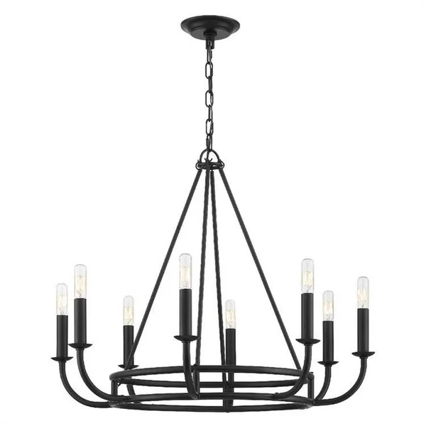 Crystorama Bailey 8 Light Aged Brass Chandelier BAI-A2108-AG
