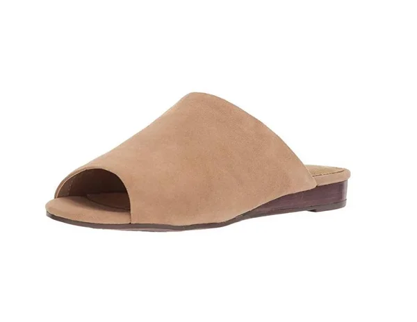 Aerosoles Women's Bitmap Slide, Size: 7, Black Leather
