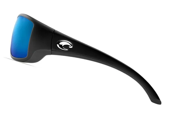Costa Del Mar Blackfin Black Sunglasses - Blue Mirror 580p