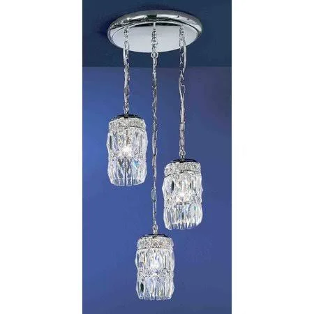 Classic Lighting Cascade 3-Light Cascade Pendant Finish: Antique White - Crystal Type: Crystalique Plus