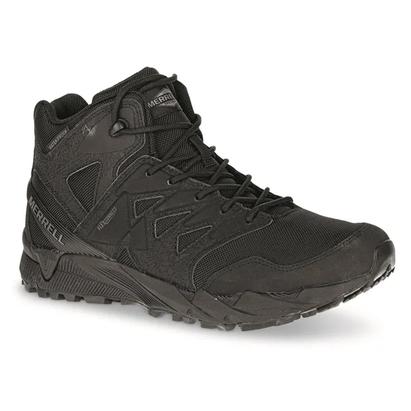 Merrell Agility Peak Mid Tactical Waterproof Boots, Men's Black