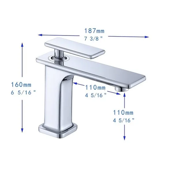 Vanity Art F40043BN Bathroom Vessel Sink Faucet - Brushed Nickel