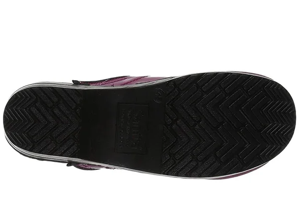 Women's Professional Patent Clog -Fuchsia