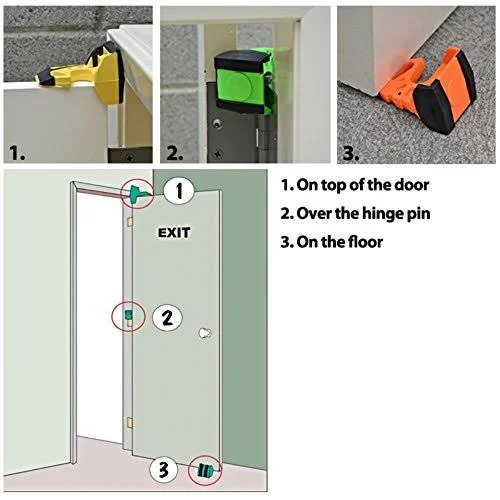 Wedge-It - The Ultimate Door Stop - Blue (4 in Quantity)