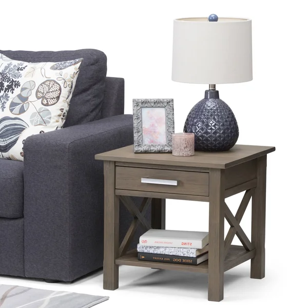 Wyndenhall Waterloo Solid Wood 21 inch Wide Square Contemporary End Side Table - 21 inch Wide - 21 inch Wide - Black