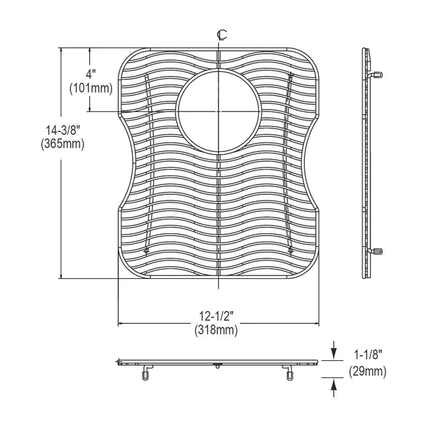 Elkay LKWOBG1416SS Bottom Grid - Stainless Steel