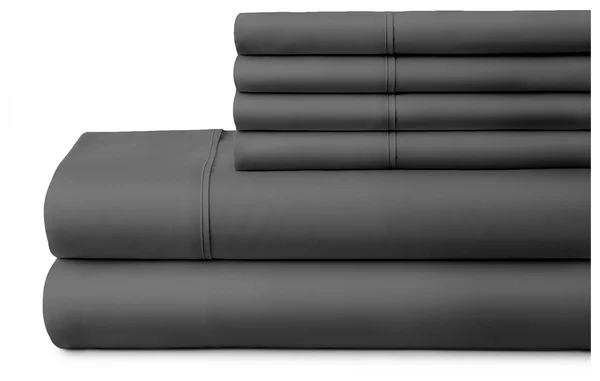 Ashley Furniture 6 Piece Luxury Ultra Soft California King Bed Sheet Set - Gray by Ashley HomeStore