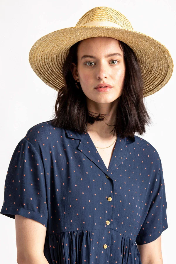 Brixton Joanna Hat in Honey/Honey Size Medium