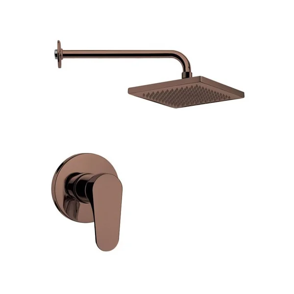 Nameeks SS1129 Remer 2.5 GPM Single Function Rain Shower Head, Bronze