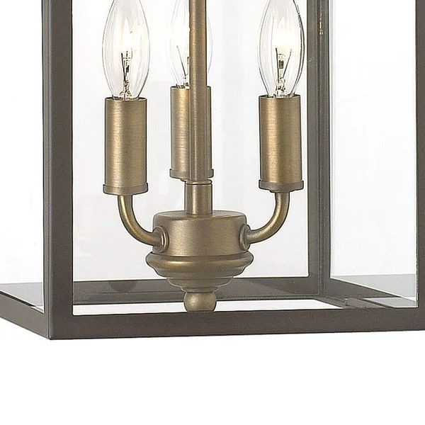 Hinkley Lighting 3413DZ Clarendon Foyer Pendant Light, Aged Zinc