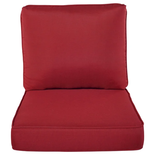 Haven Way Outdoor Seat & Back Cushion Set - 23x26 - Red