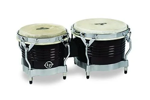 Latin Percussion M201 LP Matador Wood Bongos - Dark Brown/Chrome